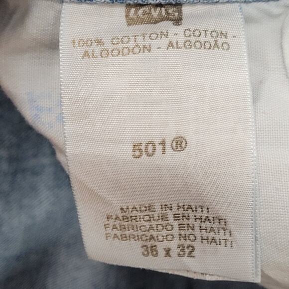 LEVIS Cut-Off Jeans Shorts Womens 14 34x5 High-Waist Jorts - Picture 13 of 13